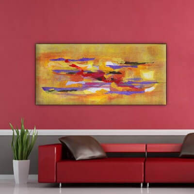 abstract modern painting. complementary I