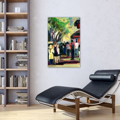 abstract urban paintings for the living room-the Ramblas II