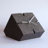 horloge murale cubic-text