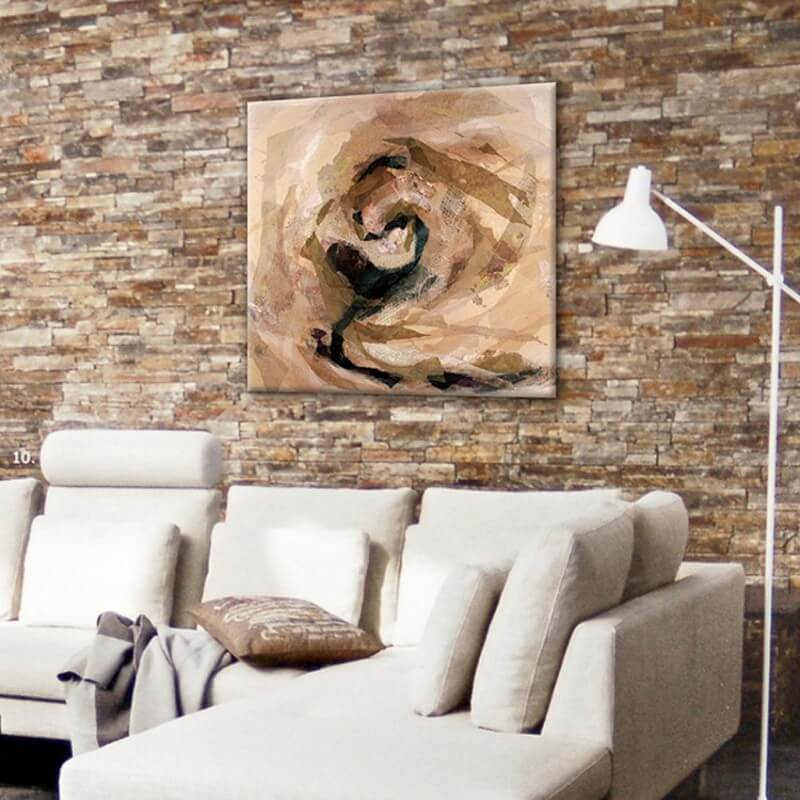 abstract modern painting for the living room- without you