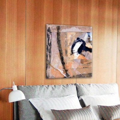 quadre abstracte modern per decorar el dormitori - certesa