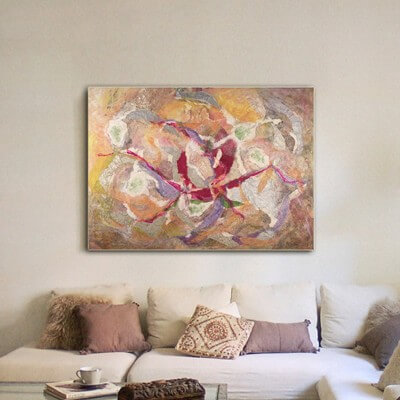 abstract modern paintings for the living room- personal universe