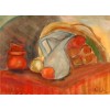 modern abstract paintings to decorate the living room-empty jug and fruit