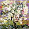 modern flower paintings for the bedroom- almond blossom