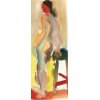 figurative painting-woman and stool