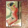 figurative modern paintings-combing woman
