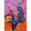 modern figurative paintings-musical group