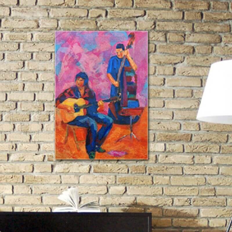 quadre musical modern per decorar el dormitori -conjunt musical