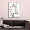figurative modern paintings for the living room-woman sitting