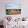 Landscape modern paintings for the diving room-plowed fields
